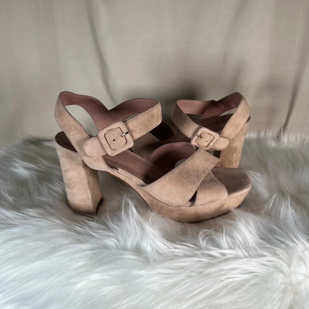 Jeffrey Campbell Tan Platform Sandals